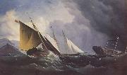 Haughton Forrest Shipwreck off a steep coast oil painting reproduction